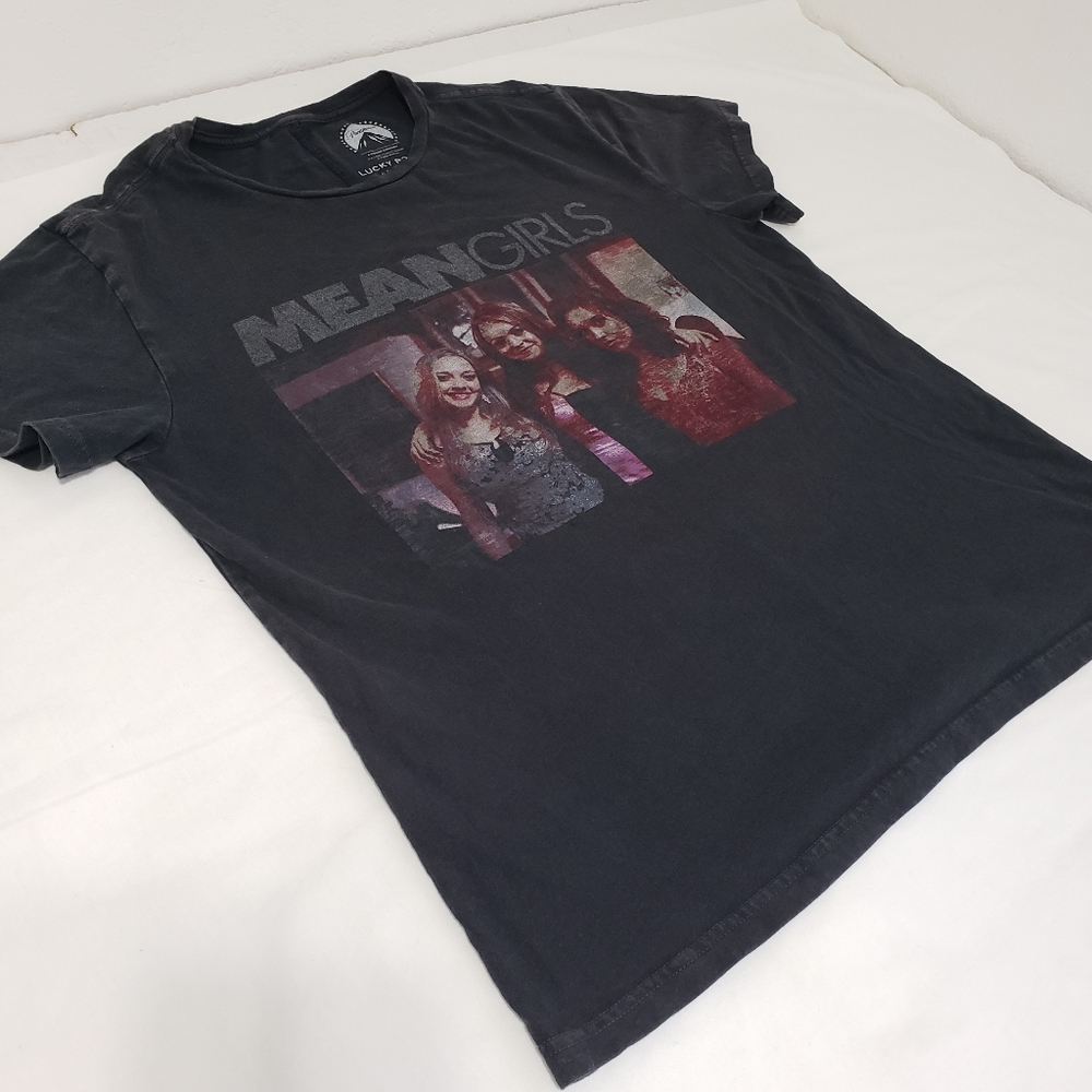 Lucky Brand Collab Paramount Films Rare Mean Girls T-shirt Women's Small Black - Picture 2 of 8